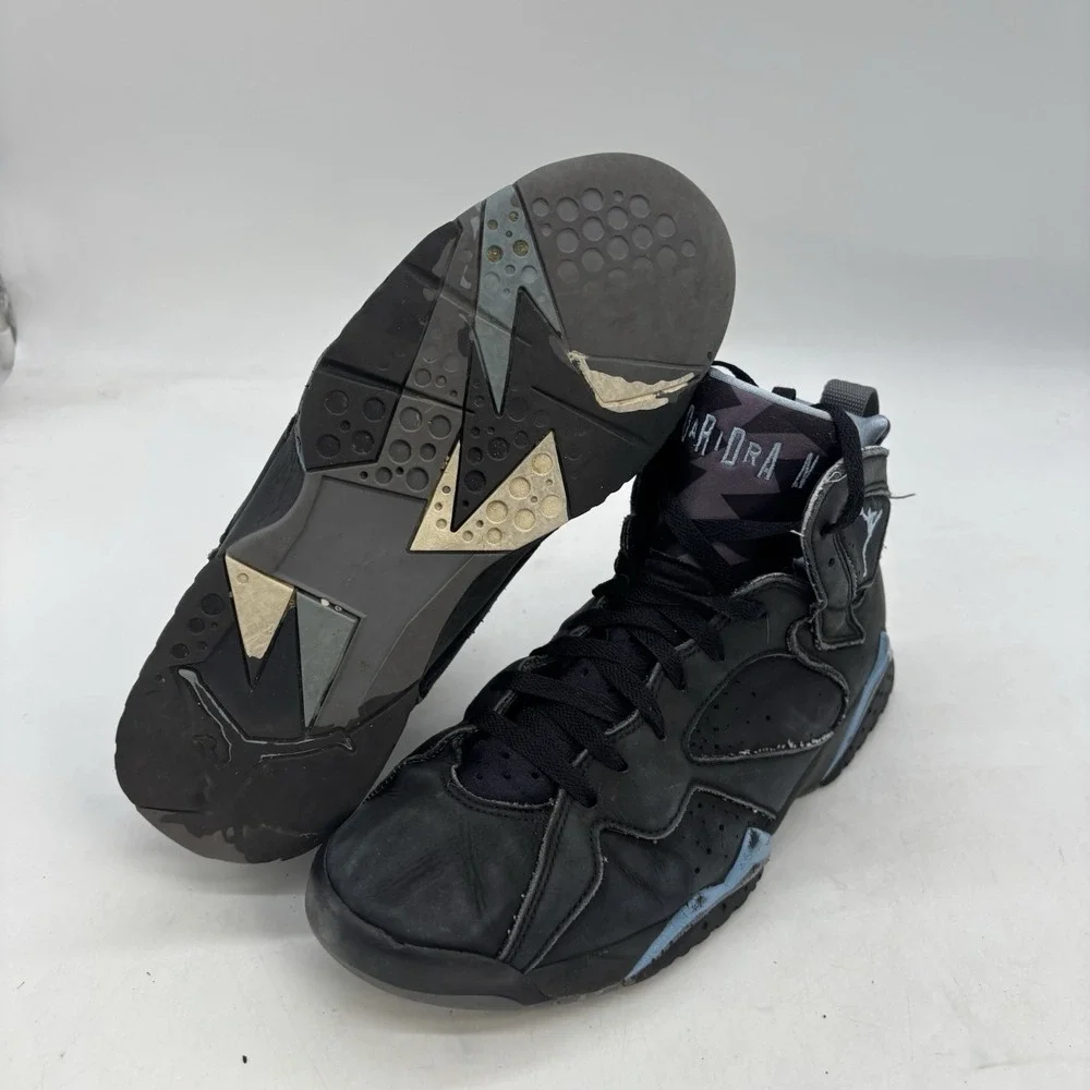 Nike Air Jordan 7 Retro Chambray Shoes Mens 8.5 Casual Black CU9307-004